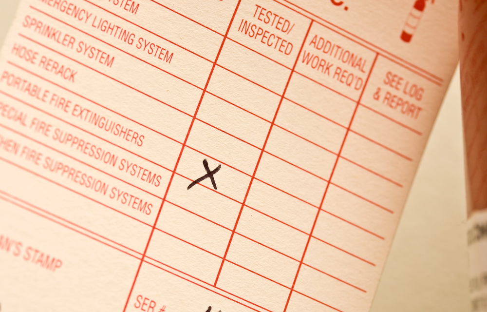 checklist inspección de incendios